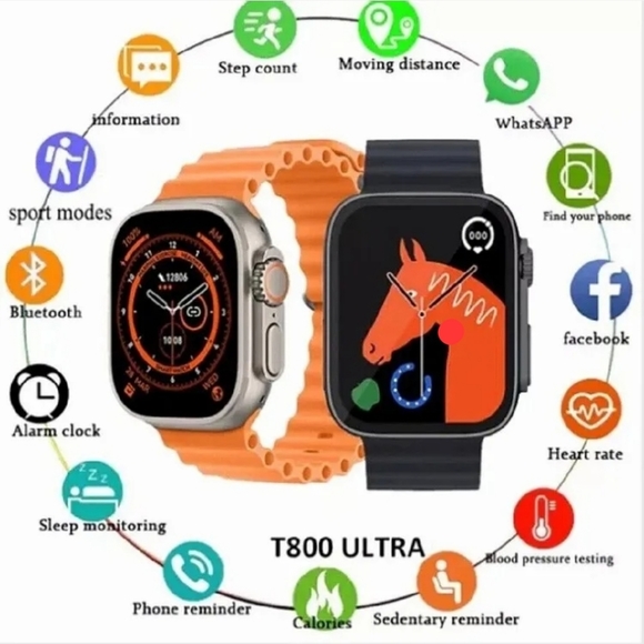 New HIWATCH ULTRA Smart Watch ECG Heart Rate Blood Pressure Sleep Fitness Tr… - Picture 6 of 8